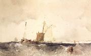 Richard Parkes Bonington At the English Coast (mk22) oil painting on canvas